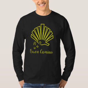 T-shirt El Camino De Santiago Buen Camino Hiker St James W