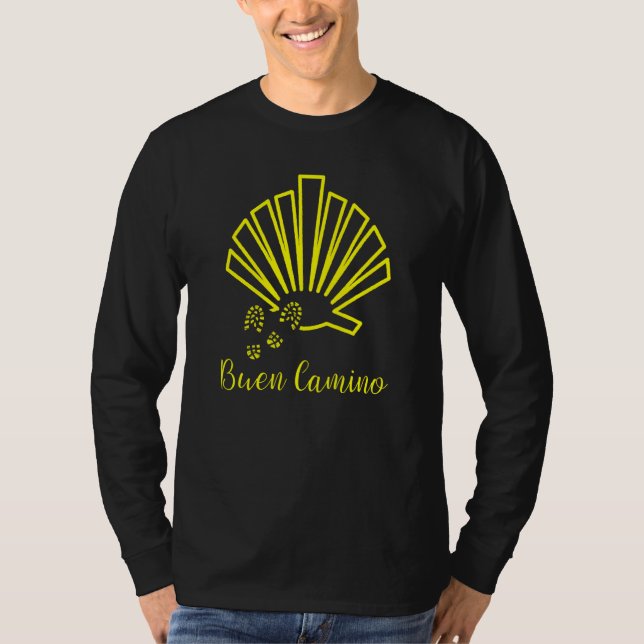 T-shirt El Camino De Santiago Buen Camino Hiker St James W (Devant)