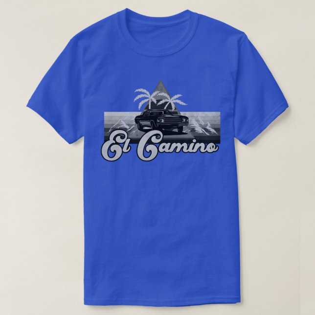 T-shirt El Camino Retro BW (Design devant)