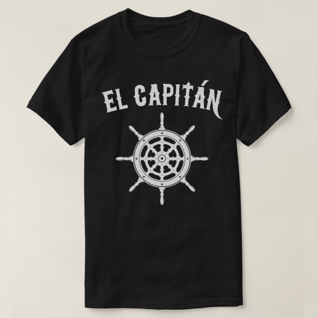 T-shirt El Capitan Funny Nautique Voile Cadeau (Design devant)