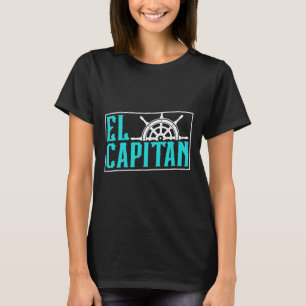 T-shirt El Capitan Navire Bateau Propriétaire Skipper Aman