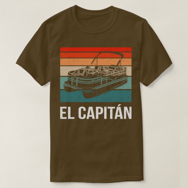 T-shirt El Capitan Pontoon Bateau II (Design devant)