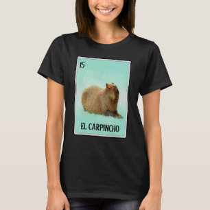T-shirt El Carpincho Capybara Carte Humour animal Capibara