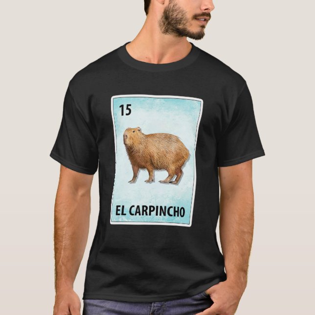 T-shirt El Carpincho Mexicaine Capybara Cartes 1 (Devant)