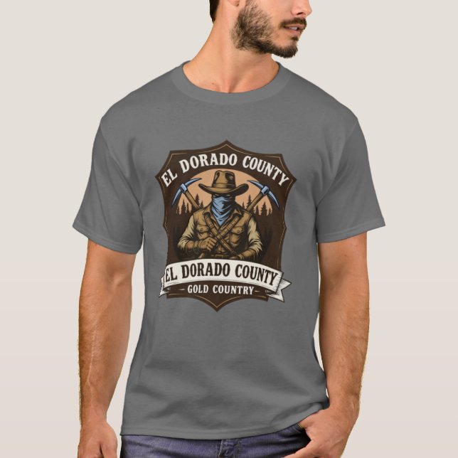 T-shirt El Dorado county Outlaw Bandit Design (Devant)