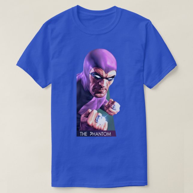 T-shirt El Fantasma Le fantôme L'Homme Masqué 4K Illustra (Design devant)