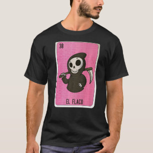 T-shirt El Flaco Cartes de Bingo de loterie mexicaine