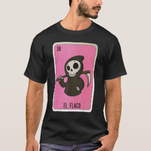 T-shirt El Flaco Cartes de Bingo de loterie mexicaine