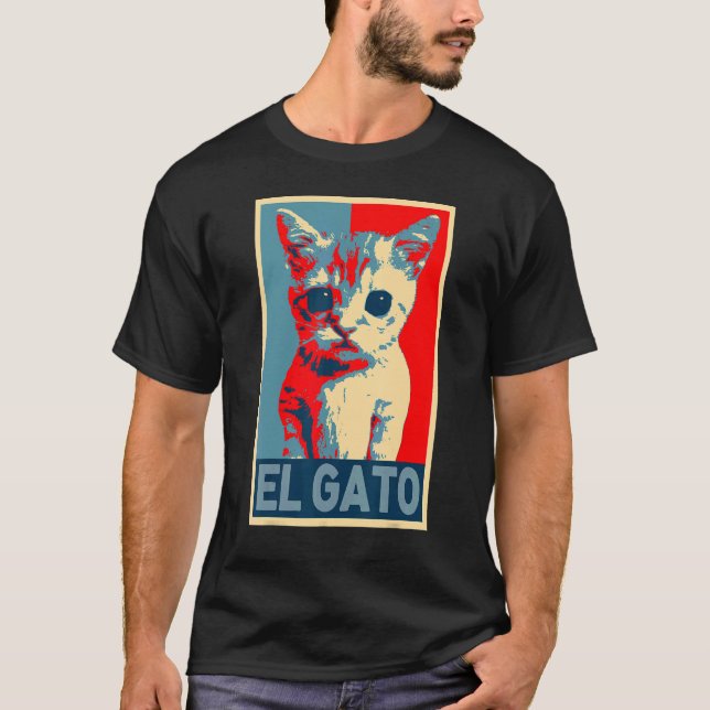 T-shirt El Gato meme Sad Cry Chat Kitty Mème retro vinta (Devant)