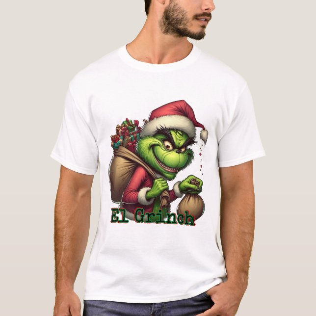 T-shirt El Grinch esta aqui (Devant)