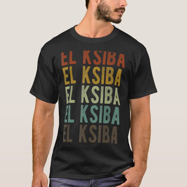 T-shirt El Ksiba City Maroc Rétro (Devant)
