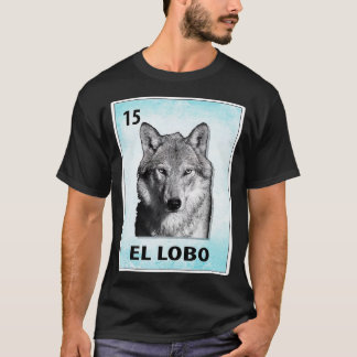 T-shirt El Lobo Cartes de loup mexicain 