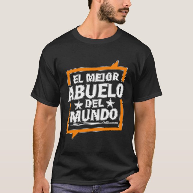 T-shirt El Mejor Abuelo Del Mundo Spanish World s best Gra (Devant)