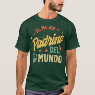 T-shirt El Mejor Padrino Del Mundo Hommes Drapeau Américai