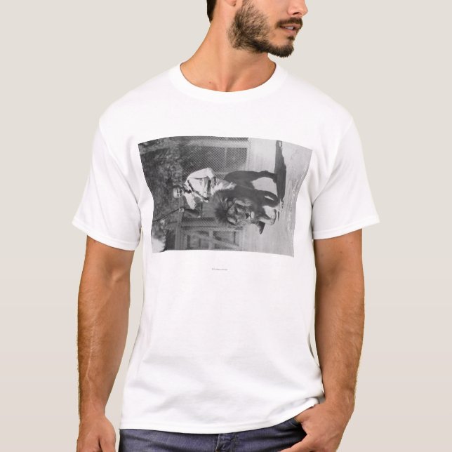 T-shirt EL Monte, ferme du lion de l'homosexuel de CA - (Devant)