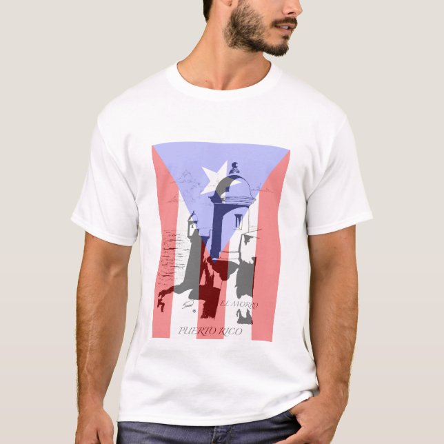 T-shirt El Morro y bandera, (Devant)