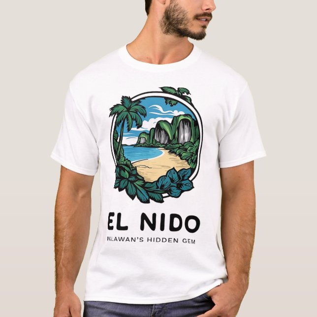 T-shirt El Nido : la perle cachée de Palawan (Devant)