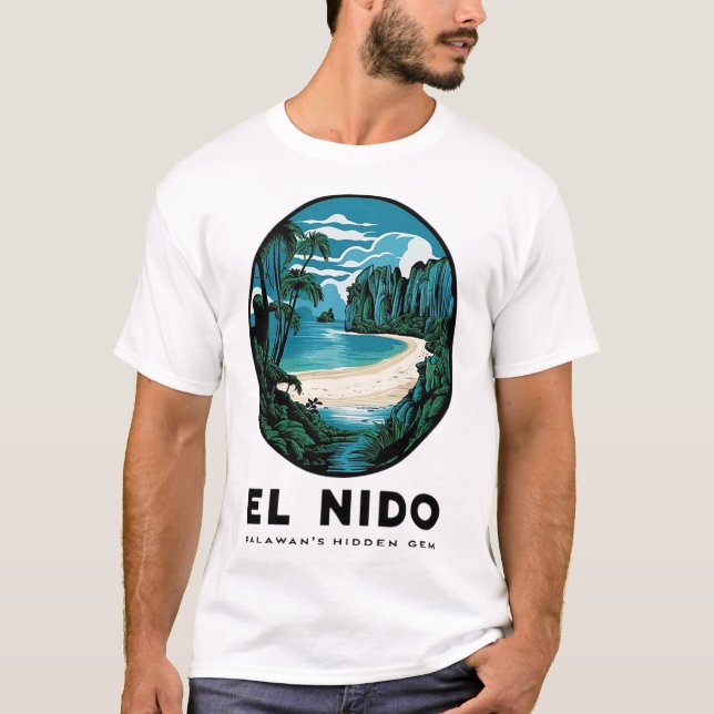 T-shirt El Nido : le joyau caché de Palawan (Devant)