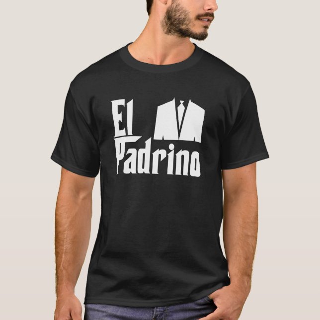 T-shirt El Padrino Parrain Compadre Godparent Cadeau (Devant)