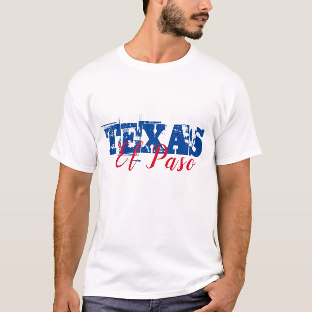T-shirt El Paso Texas double police (Devant)