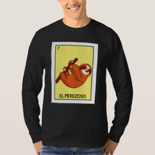 T-shirt El Perezoso Sloth Mexicaine Lottery Card Jeu