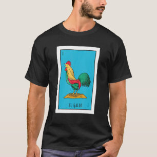 T-shirt El Pollo Lottery Le Papier de Poulet Loterie Mexi