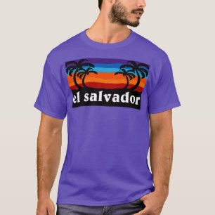 T-shirt El Salvador Beach Sunset Palm Tree Surf extérieur