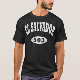 T-shirt El Salvador Code de zone Vintage 503