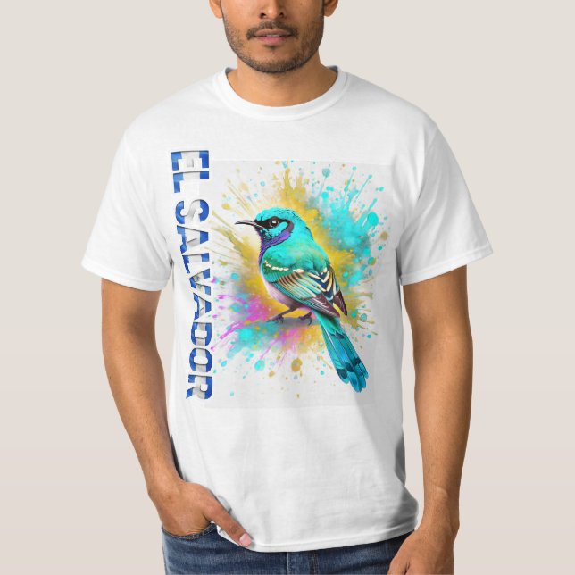 T-SHIRT EL SALVADOR COLIBRI (Devant)