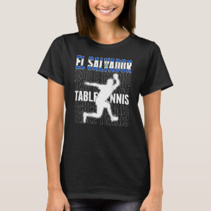 T-shirt El Salvador Fans de tennis de table Drapeau salvad