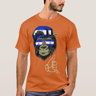 T-shirt El Salvador Monkey Salvadorean Ape Salvadorian Roo