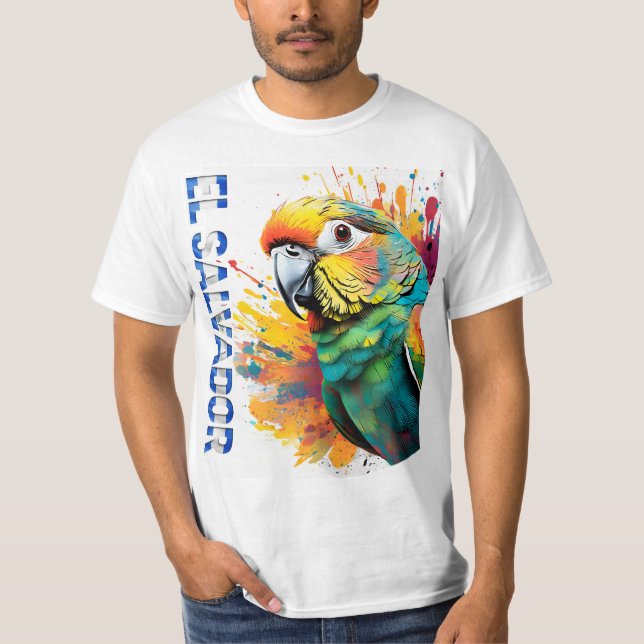 T-SHIRT EL SALVADOR PERICO (Devant)