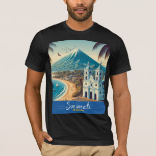 T-shirt El Salvador Poster vintage Sonsonate