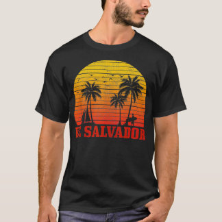 T-shirt El Salvador Surfer Vintage Surf Surf Salvadoria