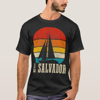 T-shirt El Salvador Voilier Vintage bateau Sailo Salvadori