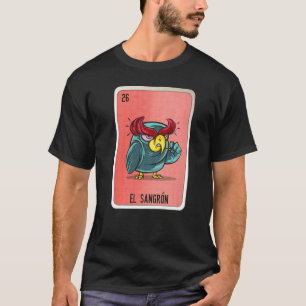 T-shirt El Sangrón Mexicaine Loterie Mexique Loteria Carte