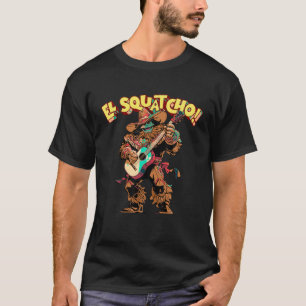 T-shirt El Squatcho Mexicain Bigfoot Mariachi Homme Vintag