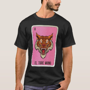T-shirt El Tigre Muino Mexicaine Slang Loterie Cartes de B