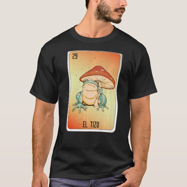 T-shirt El Tizo Mexicaine Lotterie Bingo Cartes (Devant)
