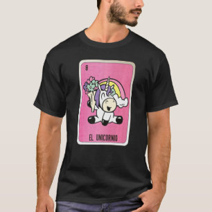 T-shirt El Unicornio Mexique Loterie Mexique Loteria Carte