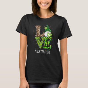 T-shirt ELA Enseignant Aimer Jour de la Saint Patrick Gnom