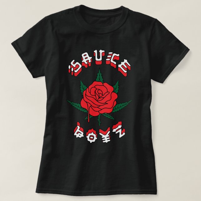 T-shirt Eladio Carrion SauceBoyzzz Eladio Carrion Rose Pul (Design devant)