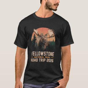 T-shirt Élan Parc national de Yellowstone Road Trip en fam