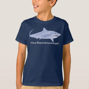 T-shirt Elasmobranchologiste futur avec grand requin blanc