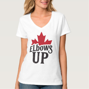 T-shirt Elbows Up - Bold Canadian Spirit