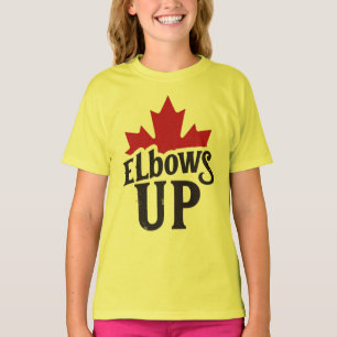 T-shirt Elbows Up - Bold Canadian Spirit