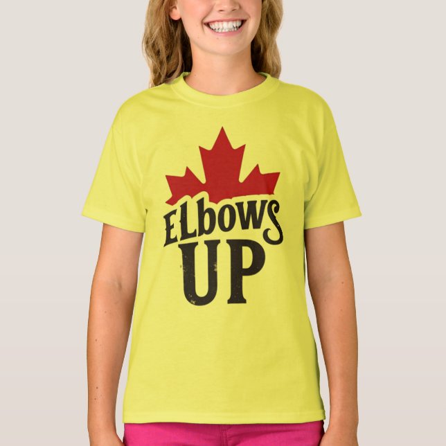 T-shirt Elbows Up - Bold Canadian Spirit (Devant)