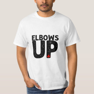 T-shirt ELBOWS UP Bold Distressed Typographie