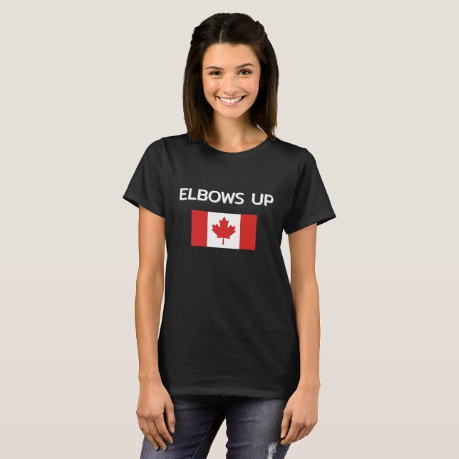 T-shirt Elbows Up Canada (Devant entier)