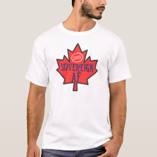 T-shirt elbows up canada 100% souverain made in canada tee